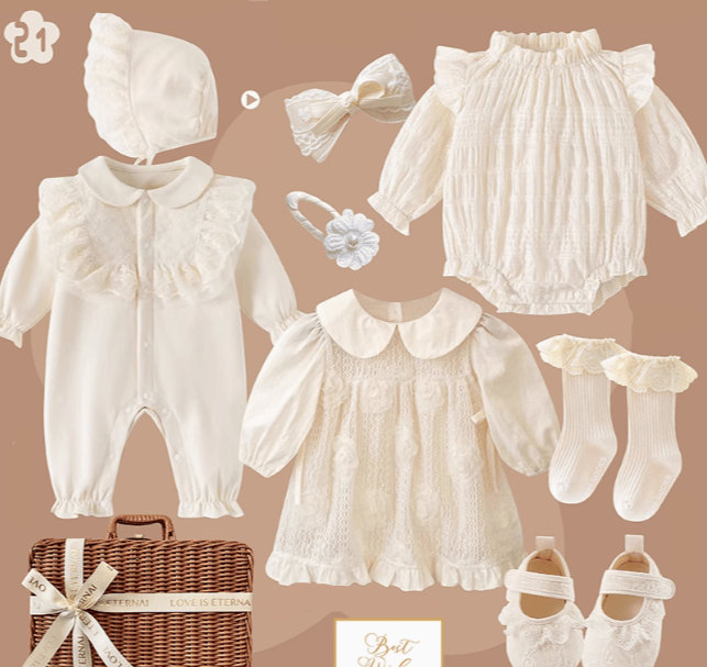 V / 0-3M Miss Jasmine Baby Girl Gift Set
