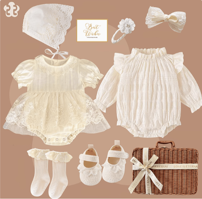 W / 0-3M Miss Jasmine Baby Girl Gift Set