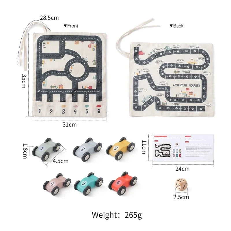 car set Montessori Traffic Road Map Toy