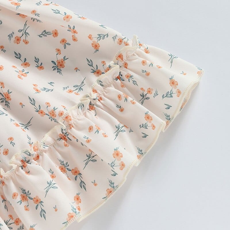 One Shoulder Sleeveless Ruffle Ribbed Tops + Floral Skirts