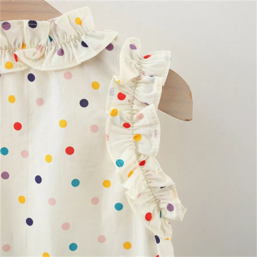 Polka Dot Dress & Matching Bag Set