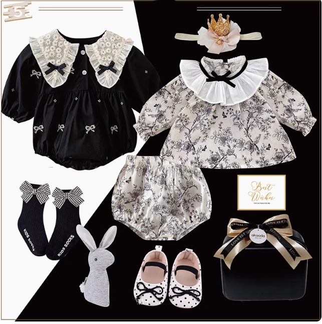 B / 0-3M Polka Dot Princess Baby Gift Set