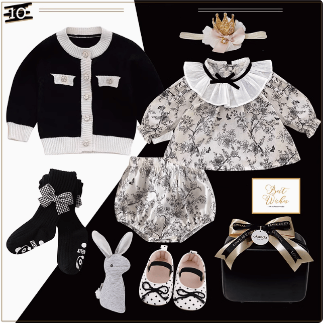 F / 0-3M Polka Dot Princess Baby Gift Set