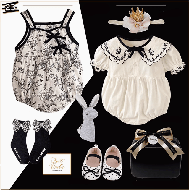 N / 0-3M Polka Dot Princess Baby Gift Set