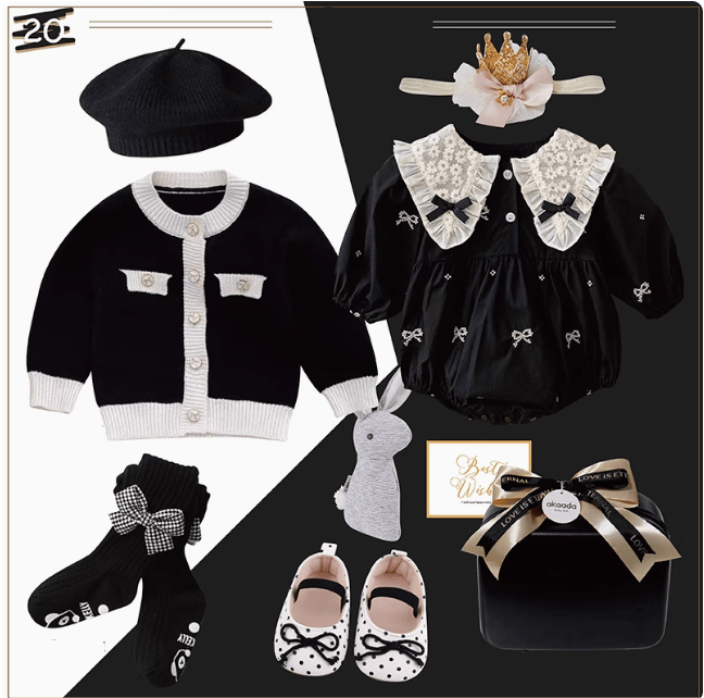 K / 0-3M Polka Dot Princess Baby Gift Set