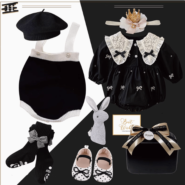 E / 0-3M Polka Dot Princess Baby Gift Set