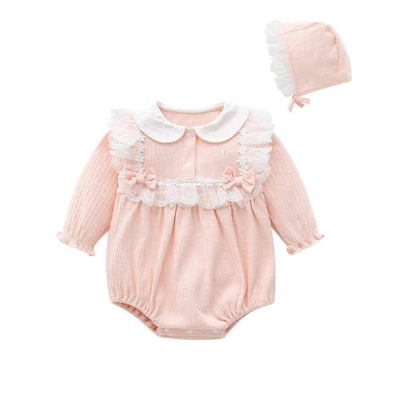 Girl's Clothing Pink / 3M Princess Lace Baby Girl Romper