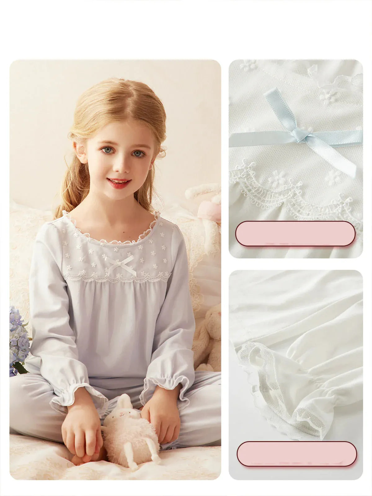 Princess Style Pajamas Set for Girls