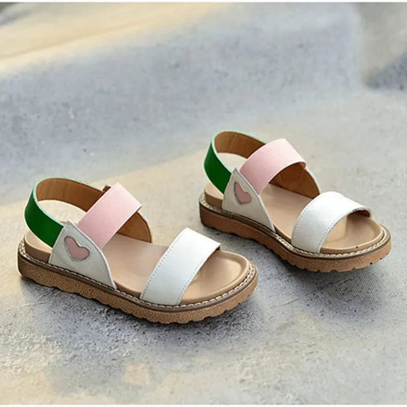 shoes Pink / 23 Red Strap Girls Sandals