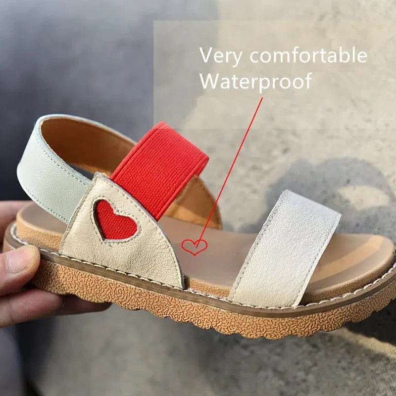 shoes Red Strap Girls Sandals