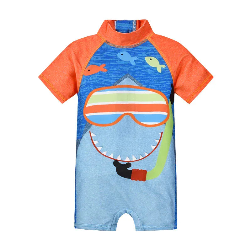 Crab Goggles / 1-2T Short Sleeved Rash Guard Swimwear
