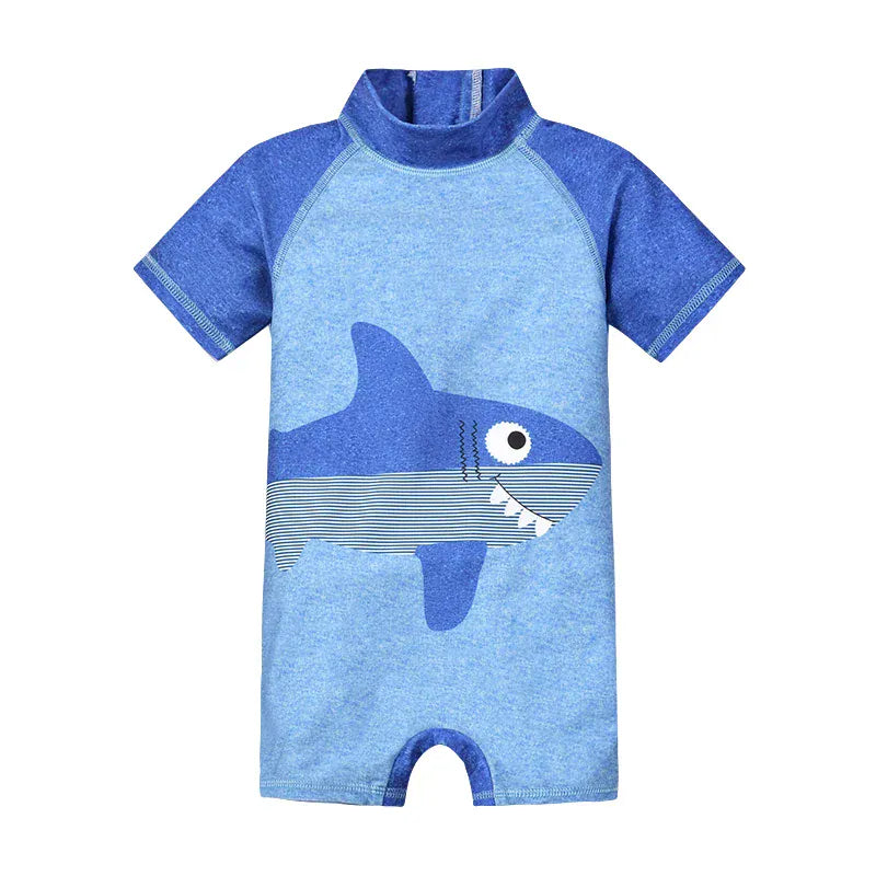 Whale Pocket / 1-2T Short Sleeved Rash Guard Swimwear