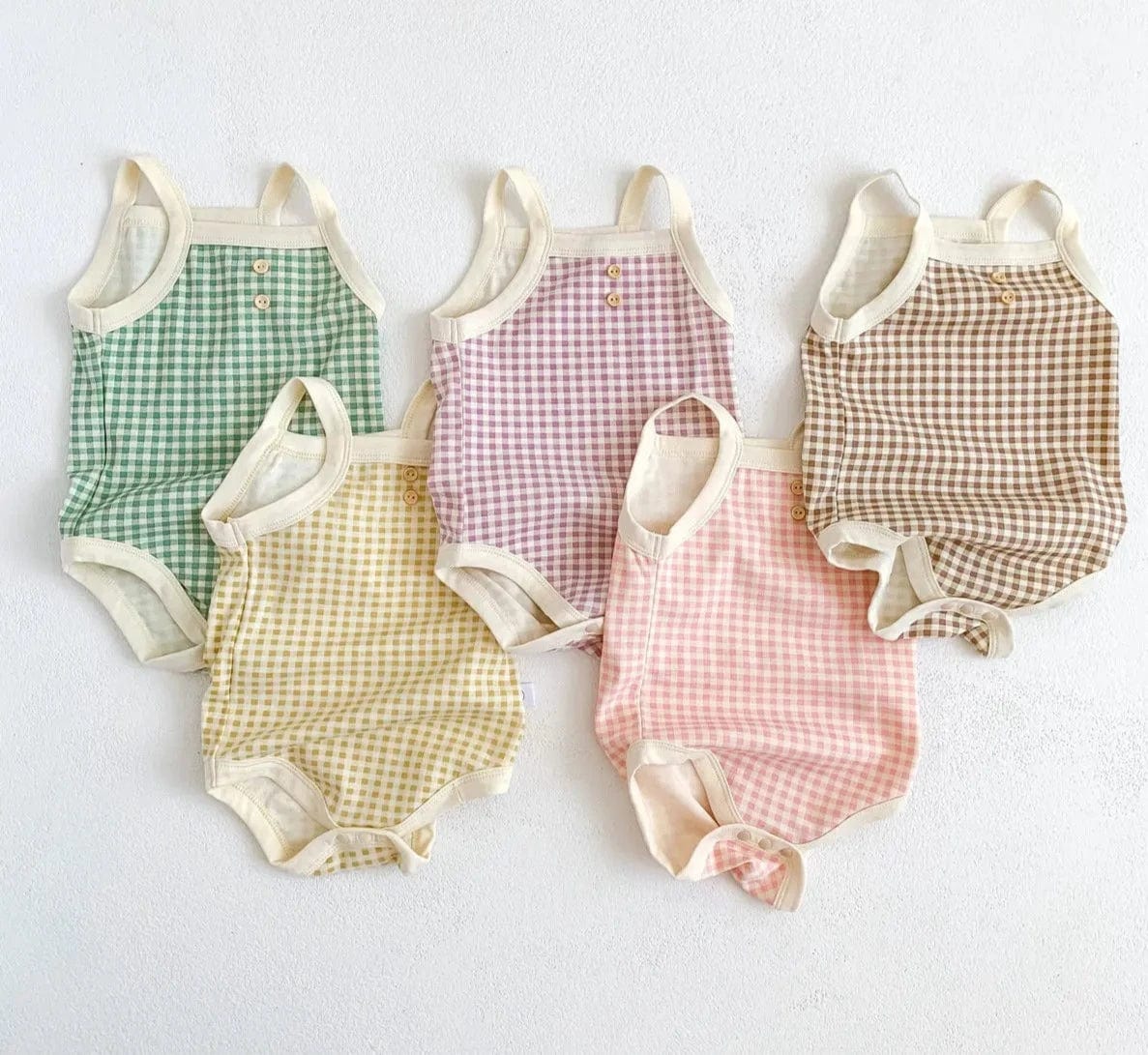 Sleeveless Sling Plaid Outfits