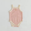 Pink / 66cm (0-3M) Sleeveless Sling Plaid Outfits