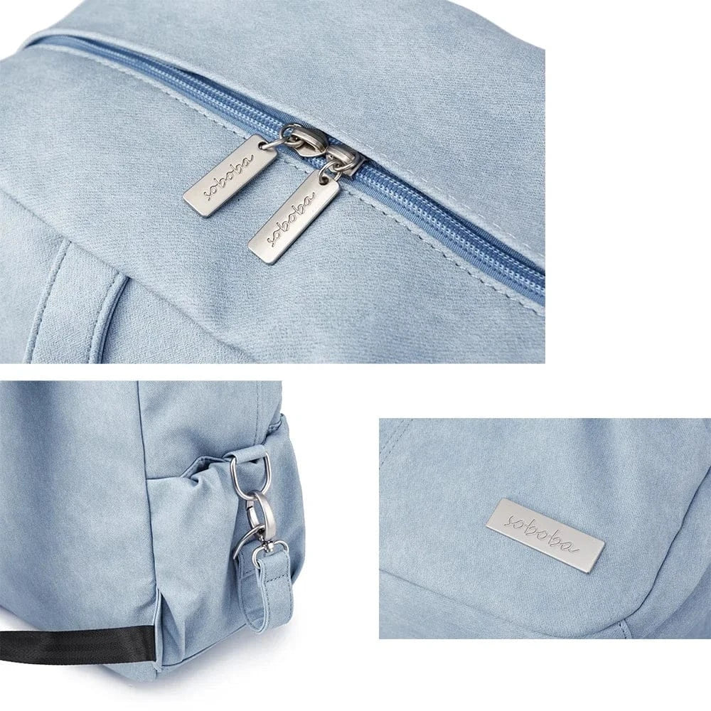 Stylish Waterproof Diaper Backpack with Pacifier Holder