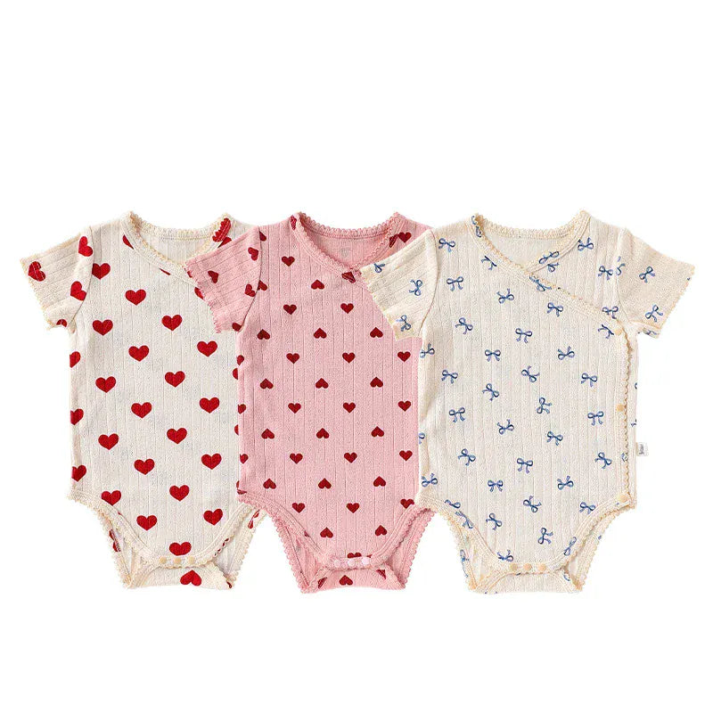 Sweet Heart Print Baby Romper