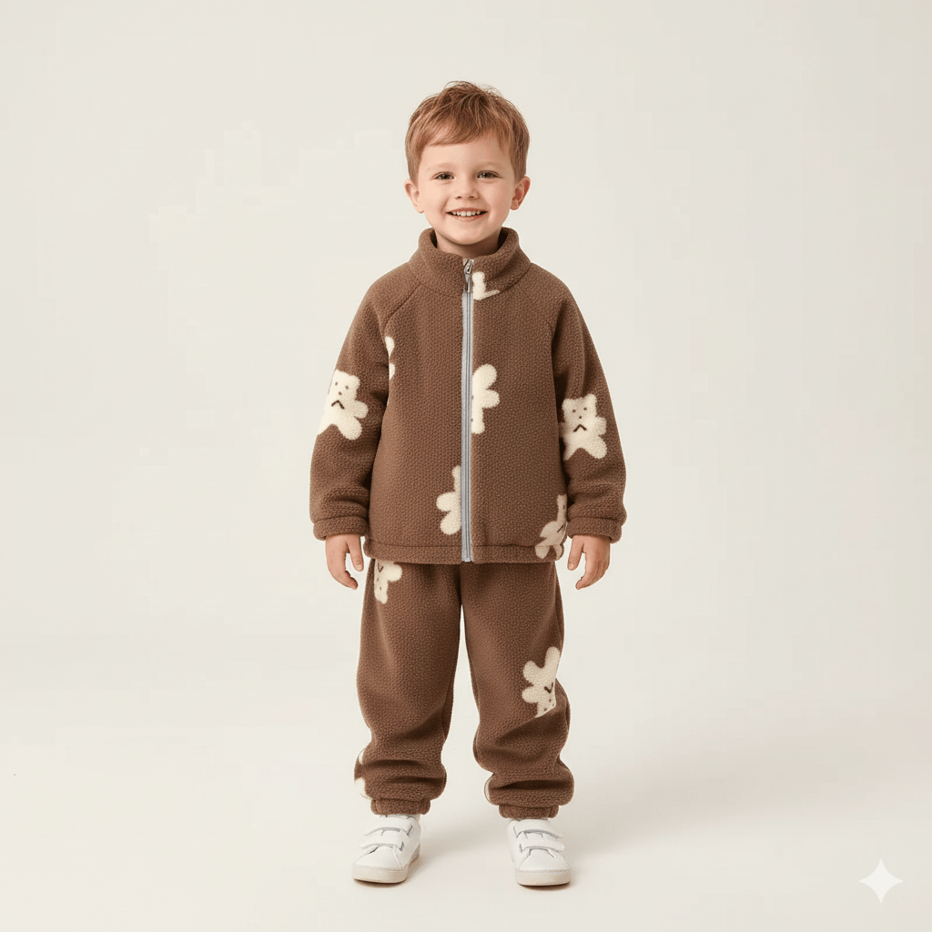 TeddyCozy Plush Fleece Set