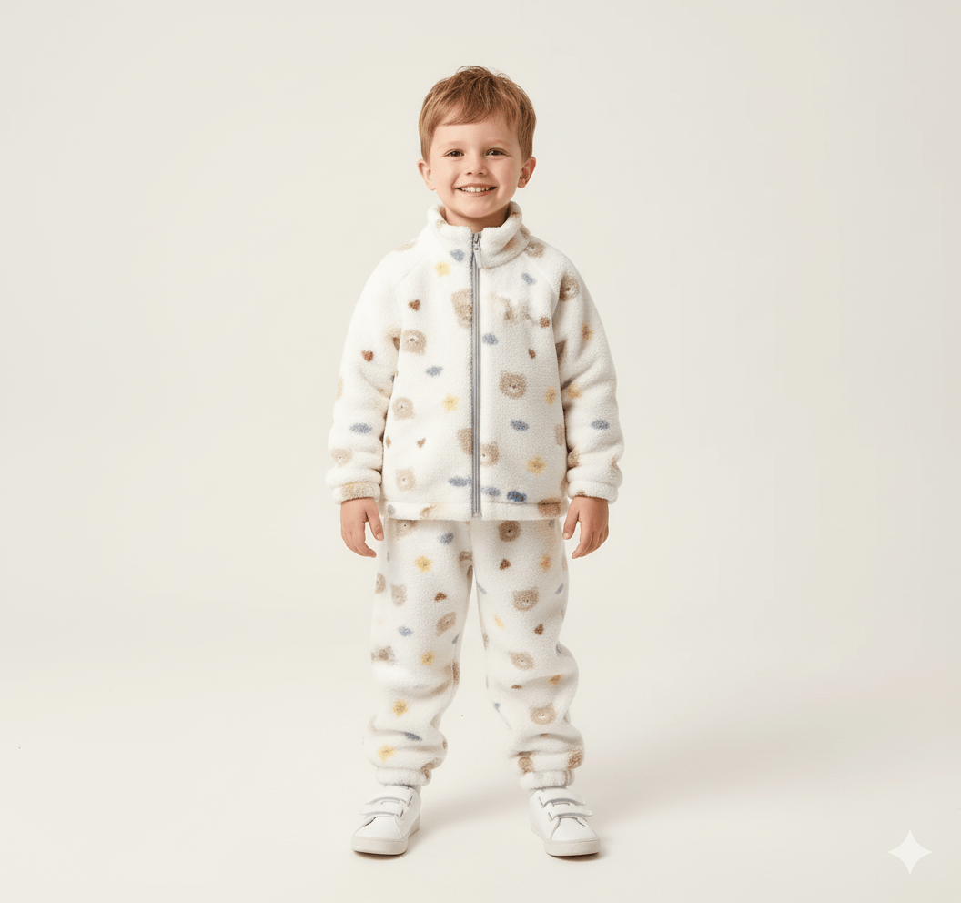 TeddyCozy Plush Fleece Set