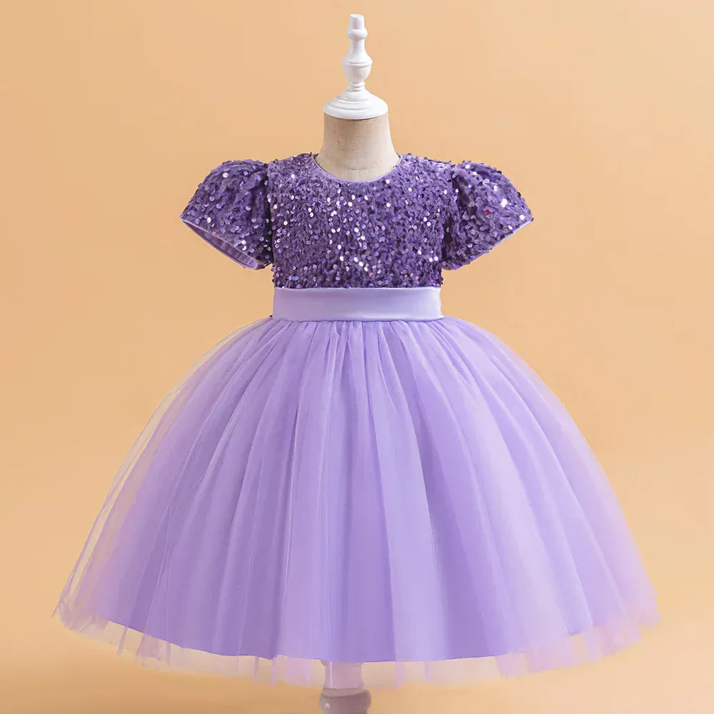 Purple / 3-4T The Classic Sequin & Tulle Gown