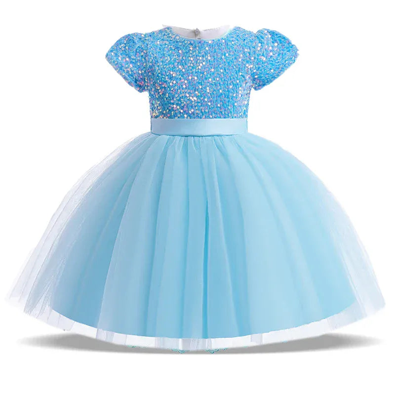 Blue / 3-4T The Classic Sequin & Tulle Gown