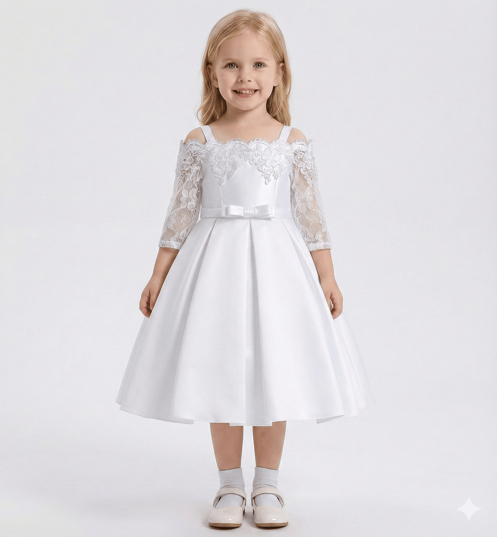The Duchess Satin & Lace Gown