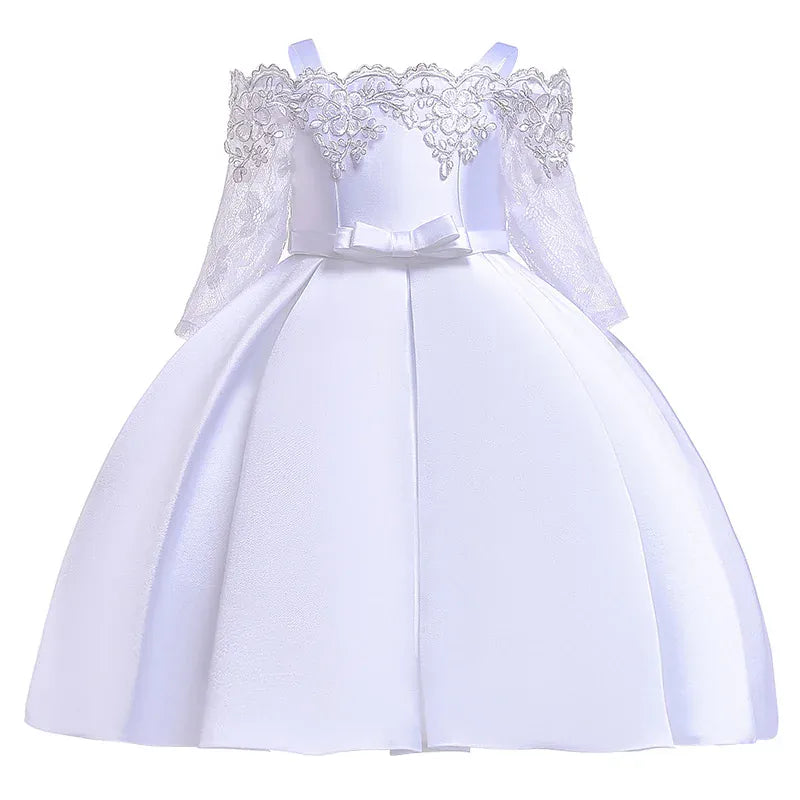 The Duchess Satin & Lace Gown