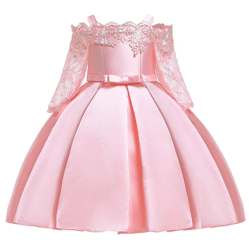 The Duchess Satin & Lace Gown