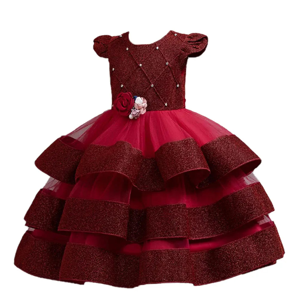 Red 2 / 3T The Grand Tier Ball Gown