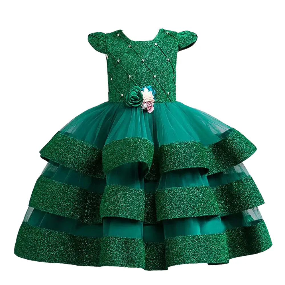 Green 2 / 3T The Grand Tier Ball Gown