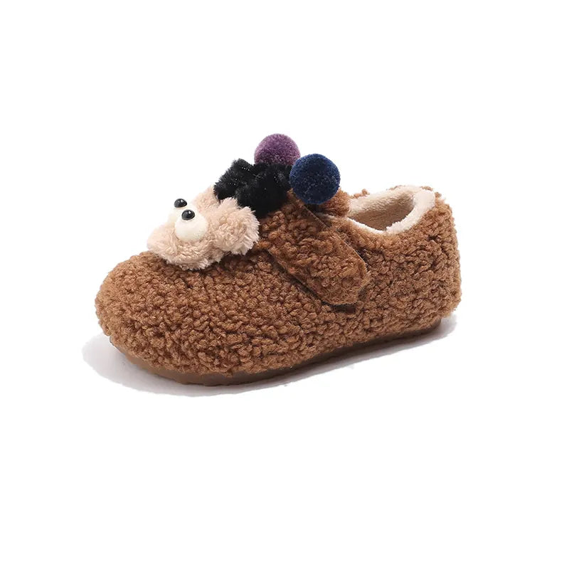 Camel / 21 The Little Monster Fleece Shoes