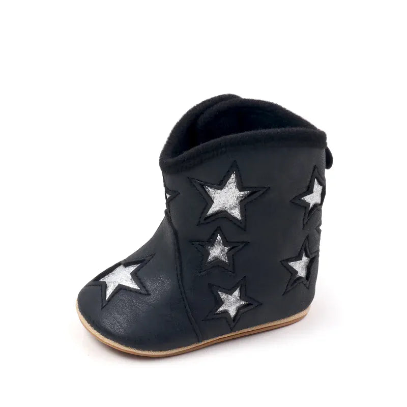 black / 0-6M The Little Star-Walker Boots