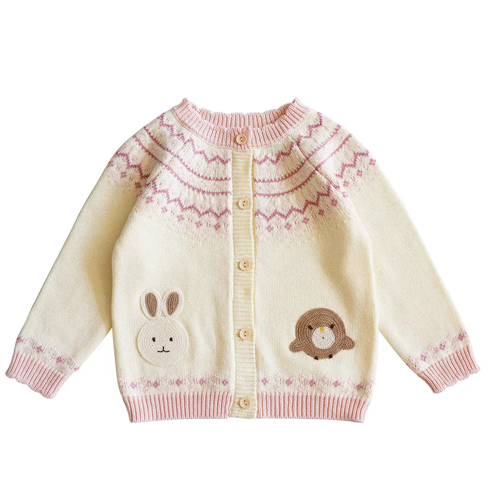 Pink Floral / 2T The Storybook Cardigan