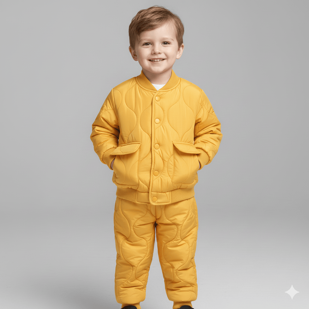 The Varsity Quilted Puffer Suit