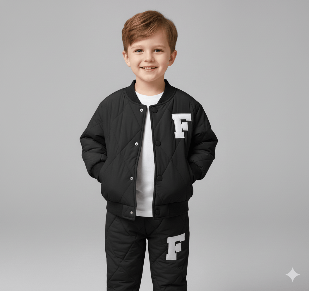The Varsity Quilted Puffer Suit