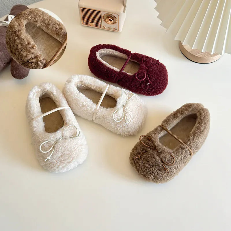The Velvet Bow Winter Flats