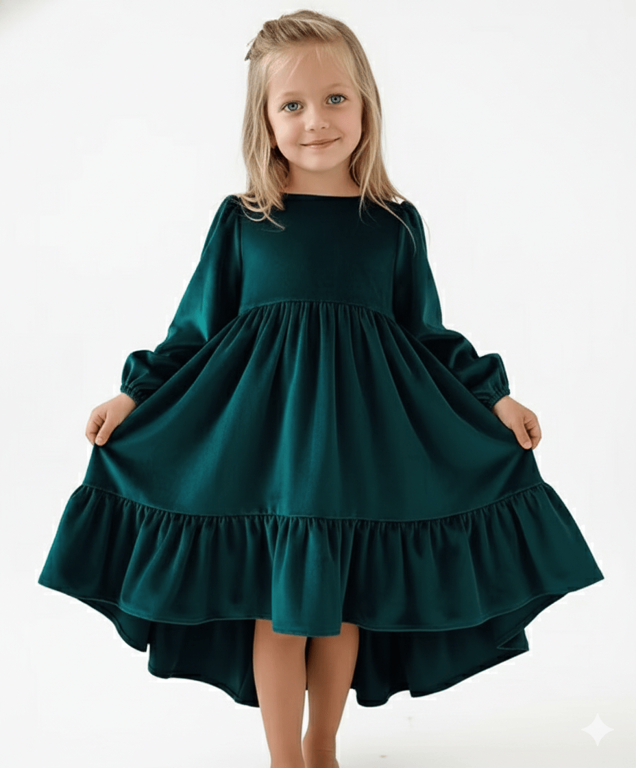 The Velvet Tiered Twirl Dress