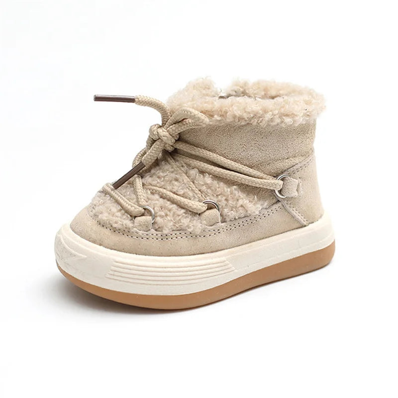Beige / 15 Toddler & Baby Cozy Sneaker Boots
