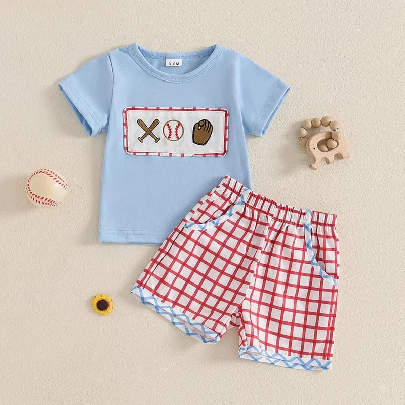 Toddler Boy Summer Baseball Outfit
