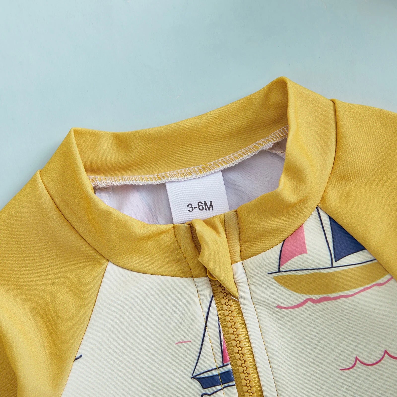 Toddler Sailboat Swimsuit with Sun Hat