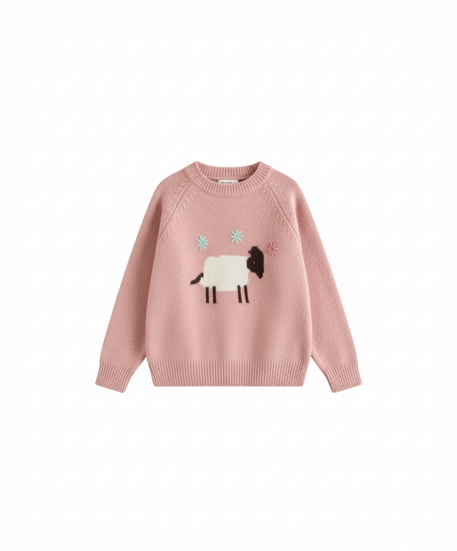 Blue / 2T Ultra-Soft Kids Cartoon Knit Sweater