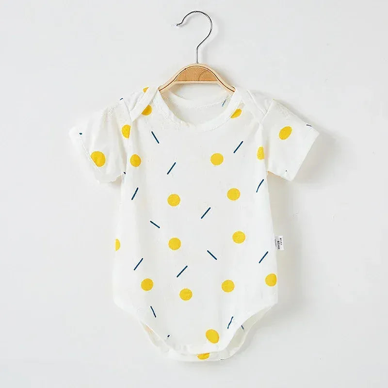 Lemon Over Print / 0-3M Unisex Baby Summer Romper