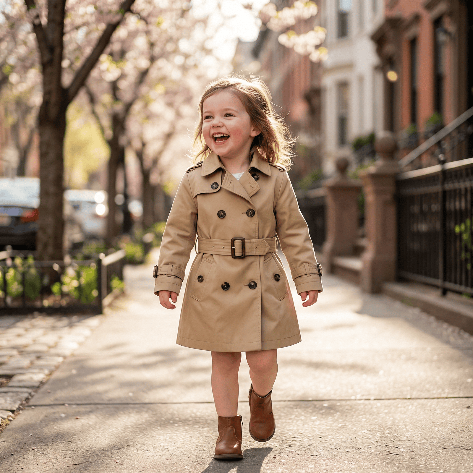 Unisex Classic Double-Breasted Trench Coat