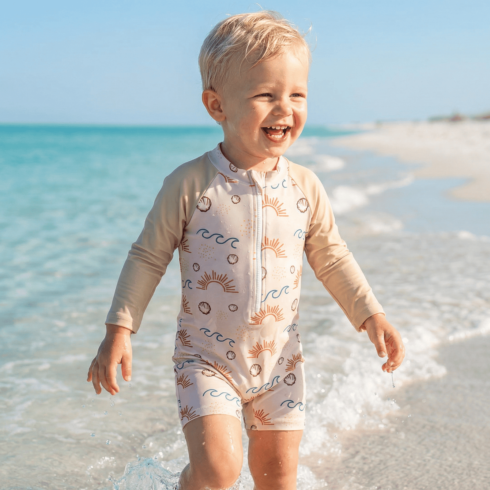 Unisex Infant Long Sleeve One-Piece Swimsuit