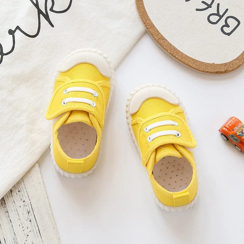 Yellow / 2.5-3T Vibrant Kids Canvas Shoes