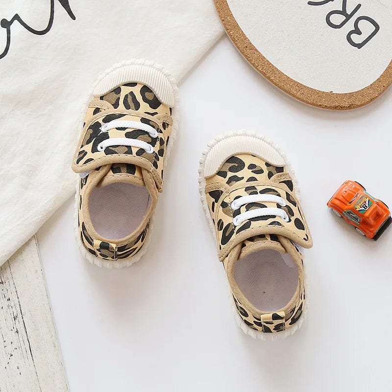 Leopard / 2.5-3T Vibrant Kids Canvas Shoes
