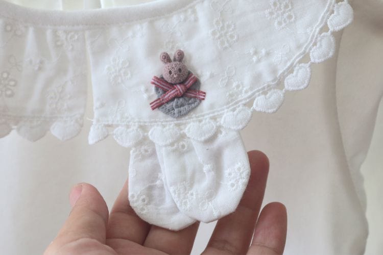 White Lapel children's bottom T-Shirt