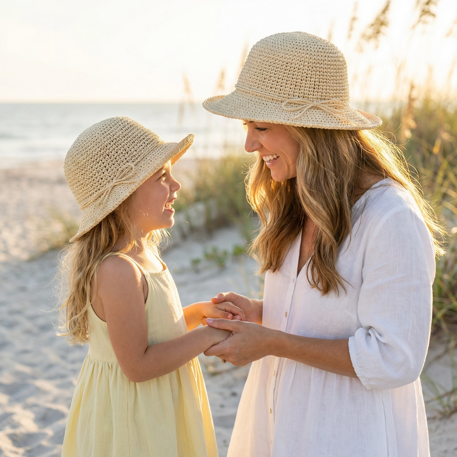 Matching Mom & Daughter Sun Hats - The Sunshine Duo