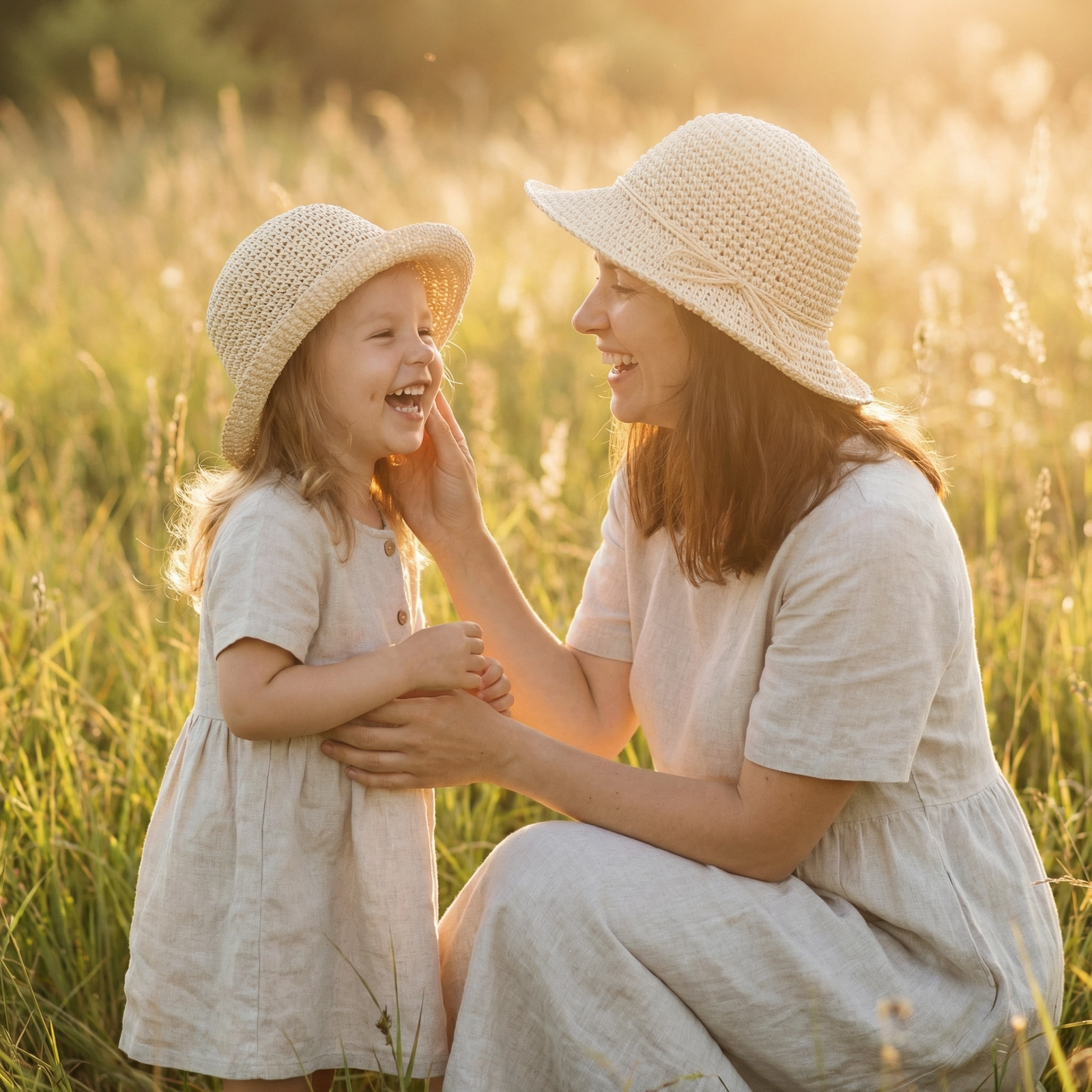 Matching Mom & Daughter Sun Hats - The Sunshine Duo