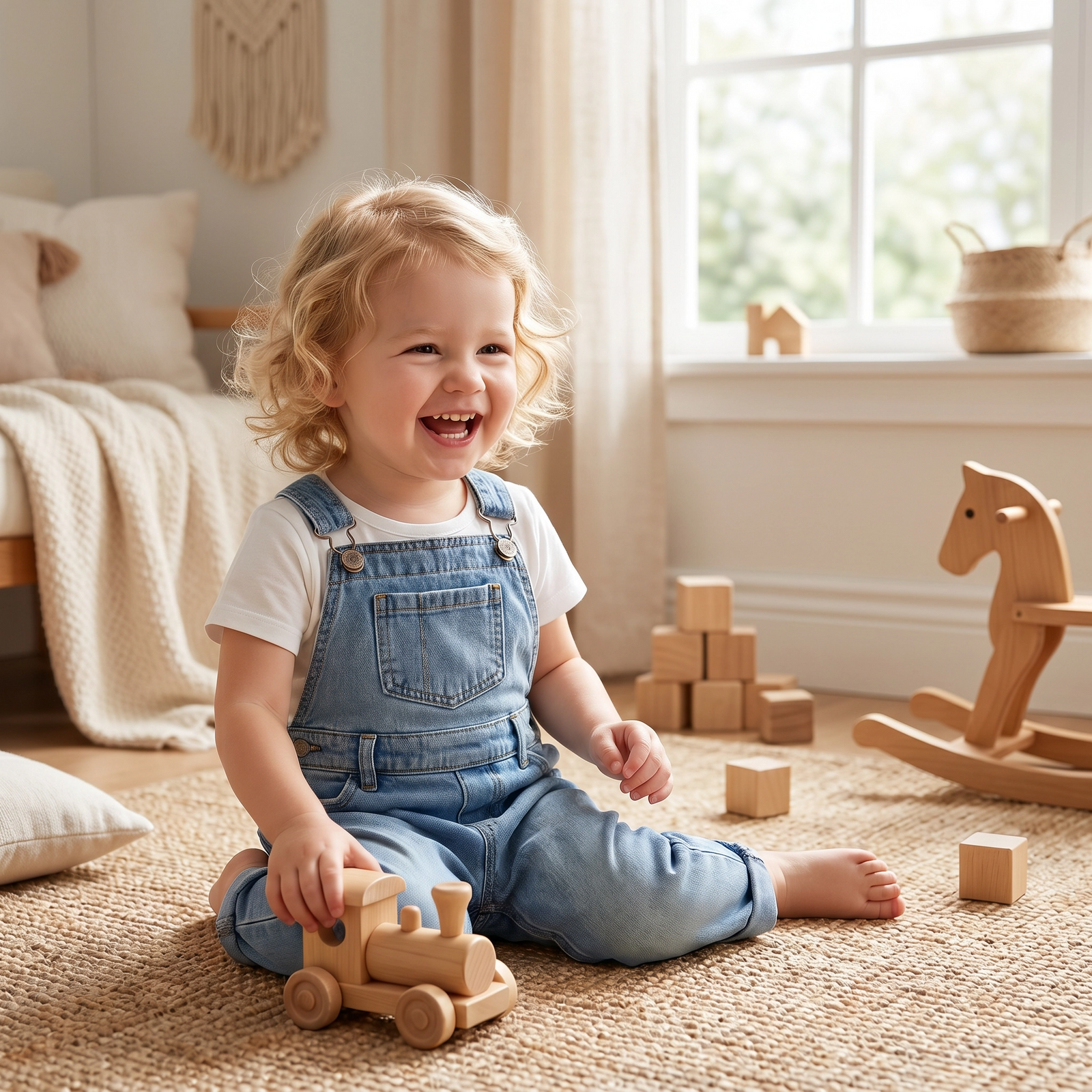 Cool Fashion Denim Jumpsuit for Baby Boys & Girls