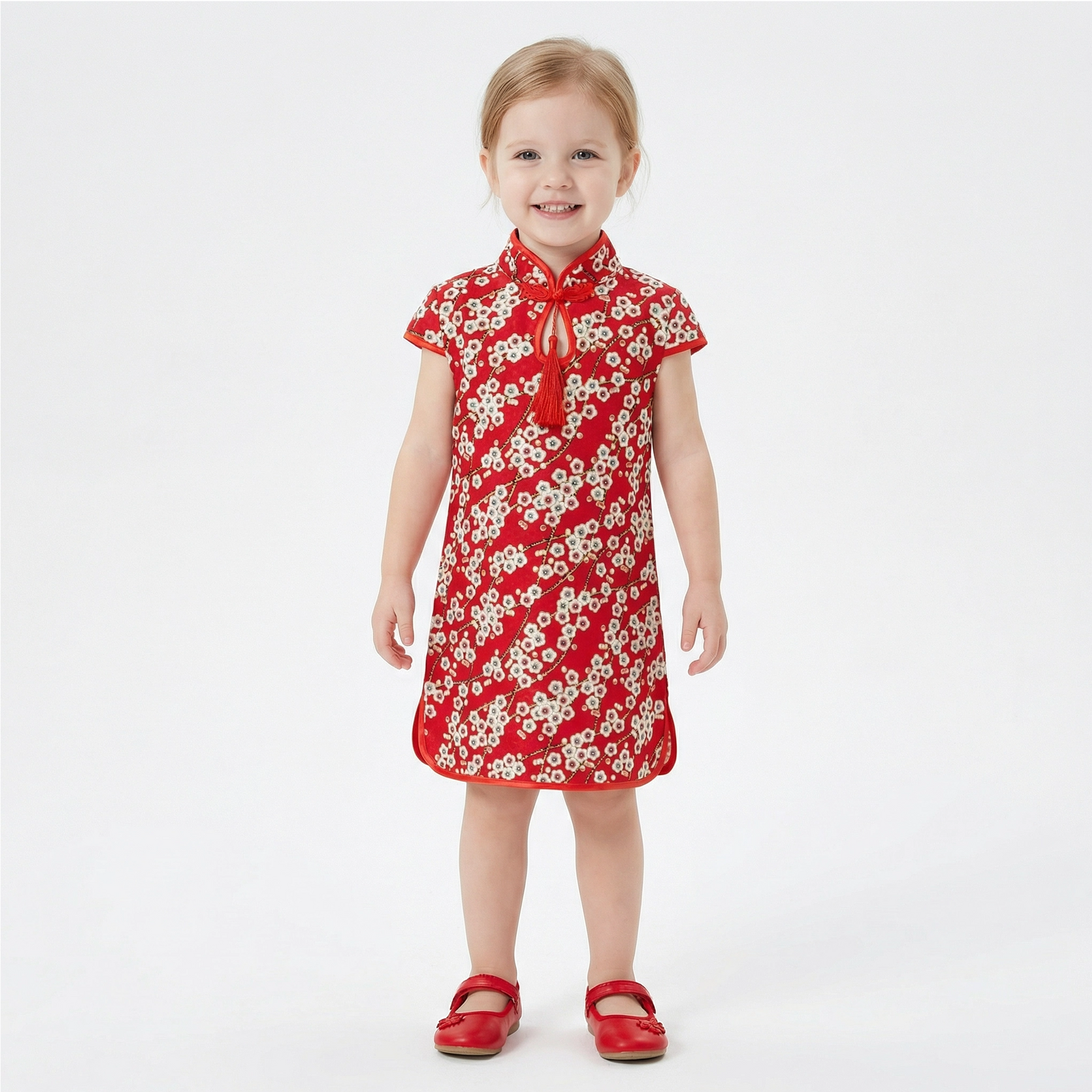 Girls' Traditional Chinese Cheongsam Summer Dress